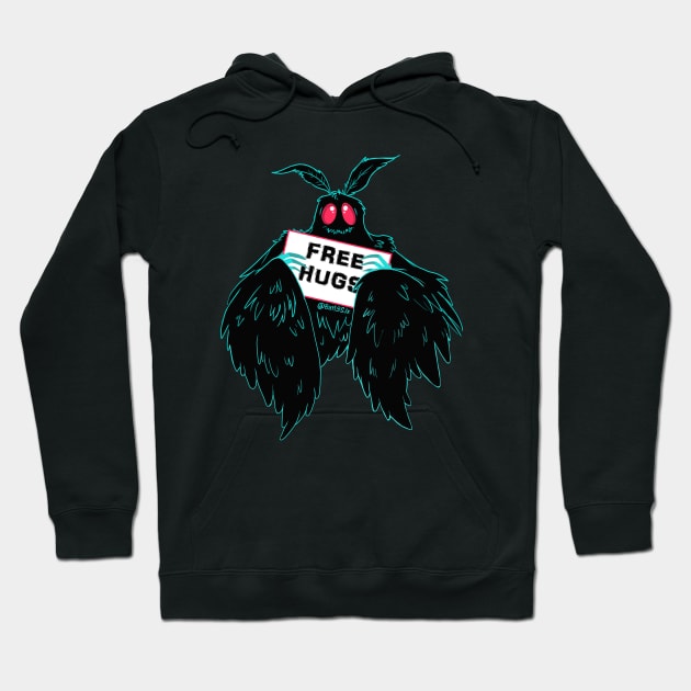 Free Hugs Mothman Hoodie by Bat13SJx